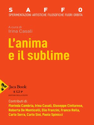 cover image of L'anima e il sublime